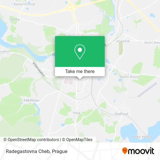 Карта Radegastovna Cheb