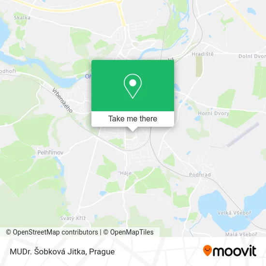 Карта MUDr. Šobková Jitka