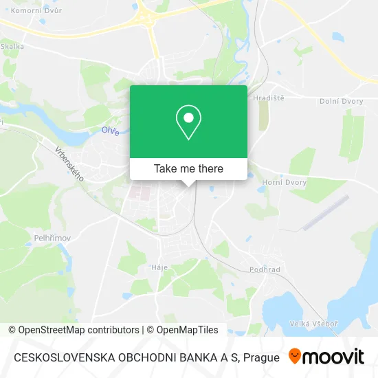 Карта CESKOSLOVENSKA OBCHODNI BANKA A S