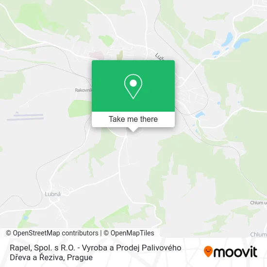 Rapel, Spol. s R.O. - Vyroba a Prodej Palivového Dřeva a Řeziva map