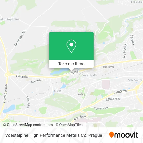 Карта Voestalpine High Performance Metals CZ