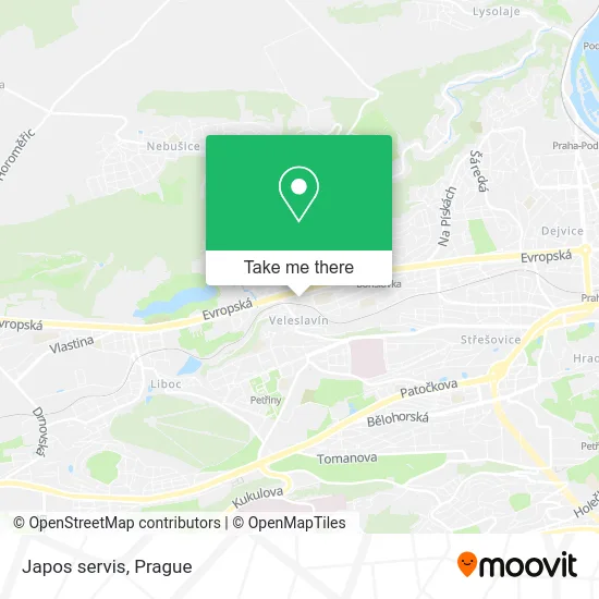 Карта Japos servis