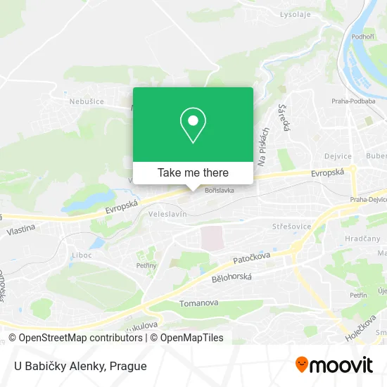 Карта U Babičky Alenky