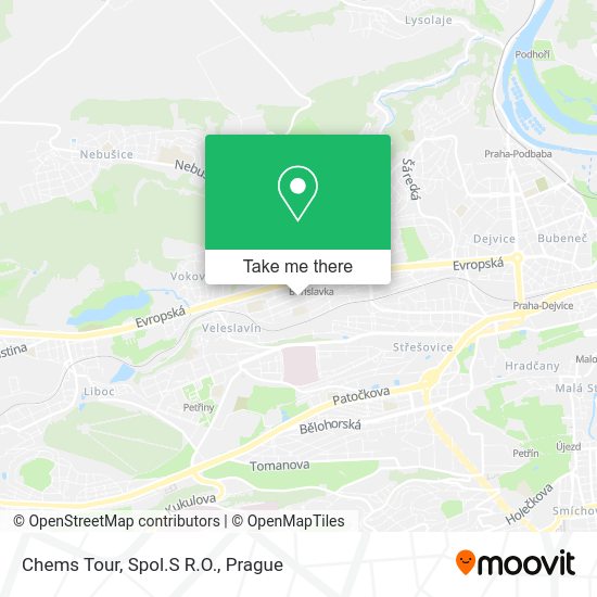 Карта Chems Tour, Spol.S R.O.