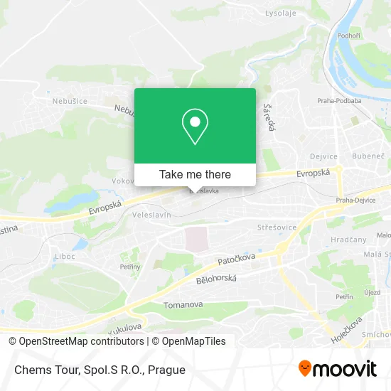 Карта Chems Tour, Spol.S R.O.