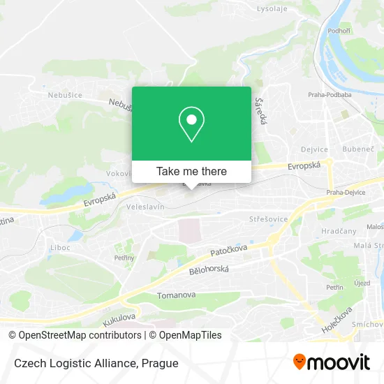 Карта Czech Logistic Alliance
