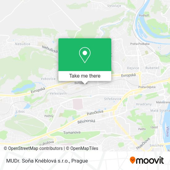 Карта MUDr. Soňa Knéblová s.r.o.