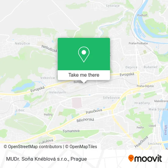 Карта MUDr. Soňa Knéblová s.r.o.