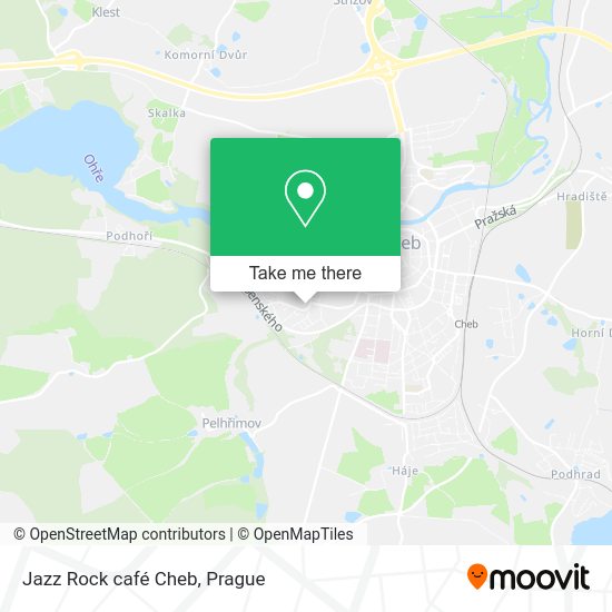 Карта Jazz Rock café Cheb