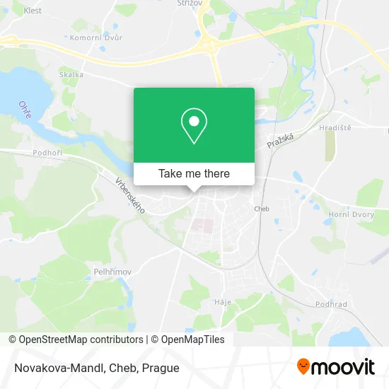 Карта Novakova-Mandl, Cheb