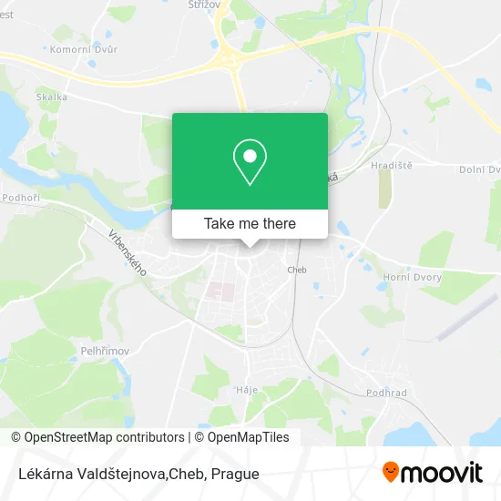Карта Lékárna Valdštejnova,Cheb