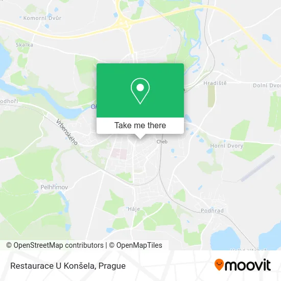 Карта Restaurace U Konšela