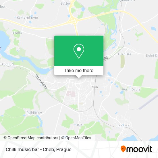 Карта Chilli music bar - Cheb