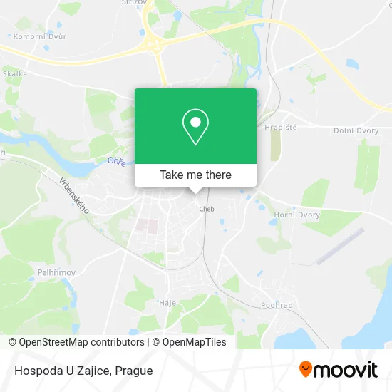 Карта Hospoda U Zajice