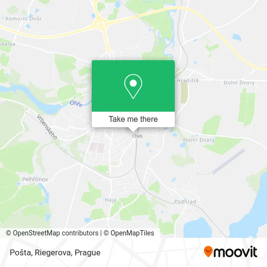 Карта Pošta, Riegerova