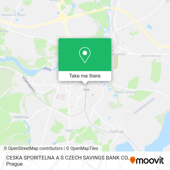 Карта CESKA SPORITELNA A S CZECH SAVINGS BANK CO