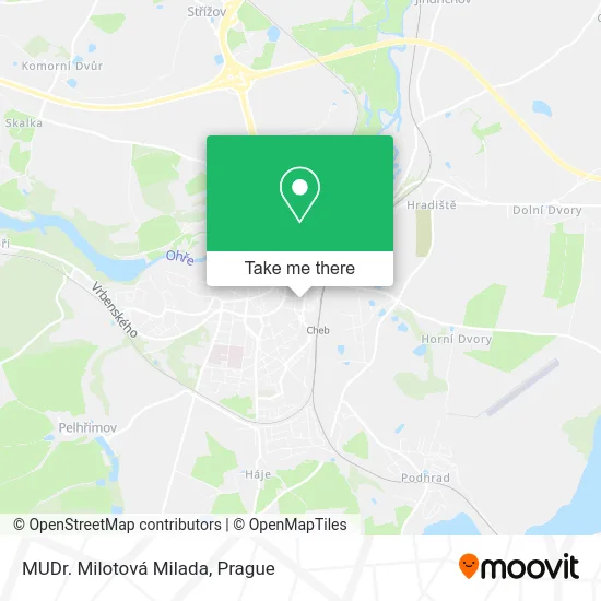 Карта MUDr. Milotová Milada