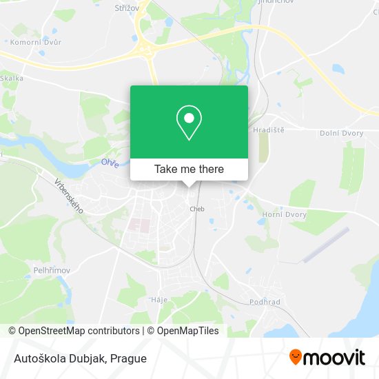 Карта Autoškola Dubjak