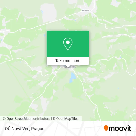 Карта OÚ Nová Ves