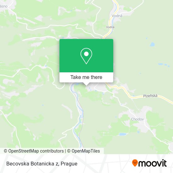 Карта Becovska Botanicka z