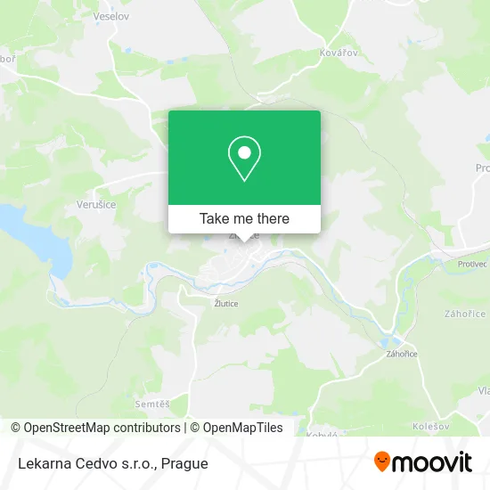 Карта Lekarna Cedvo s.r.o.