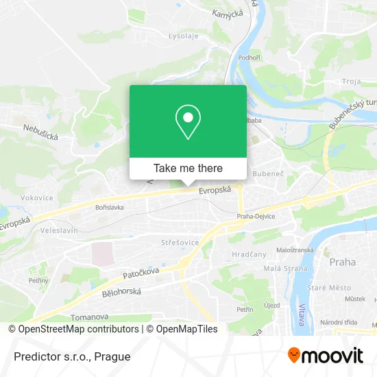 Predictor s.r.o. map
