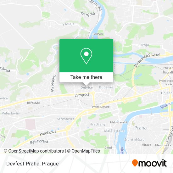 Карта Devfest Praha