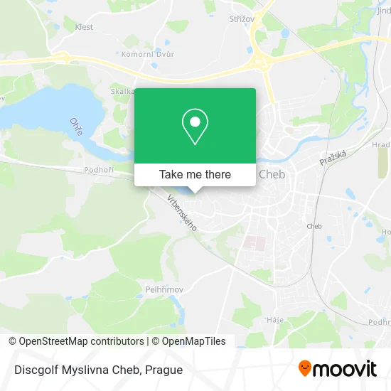 Карта Discgolf Myslivna Cheb