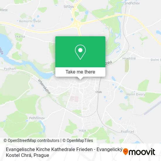 Evangelische Kirche Kathedrale Frieden - Evangelický Kostel Chrá map