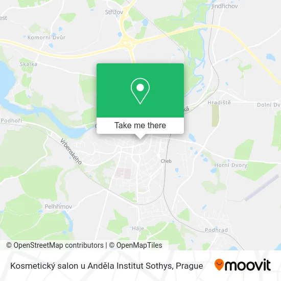 Карта Kosmetický salon u Anděla Institut Sothys