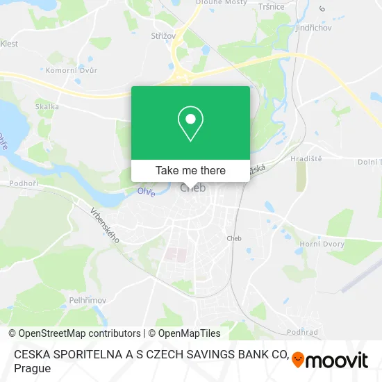 Карта CESKA SPORITELNA A S CZECH SAVINGS BANK CO
