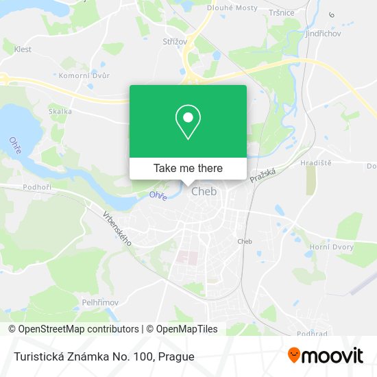 Карта Turistická Známka No. 100