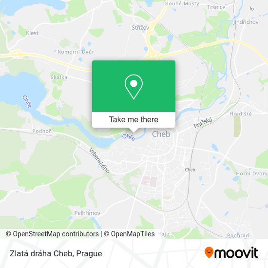 Карта Zlatá dráha Cheb