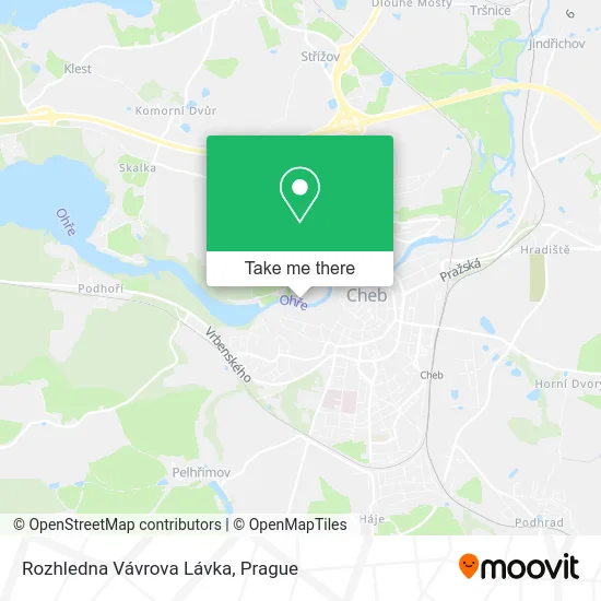 Карта Rozhledna Vávrova Lávka