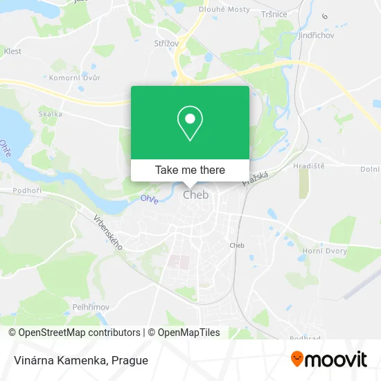 Карта Vinárna Kamenka