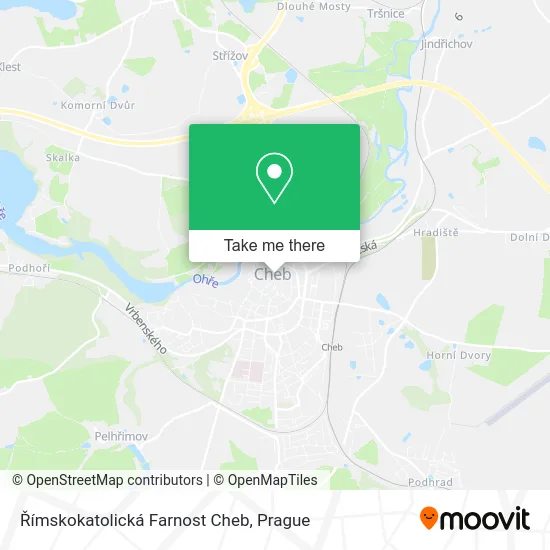 Карта Římskokatolická Farnost Cheb