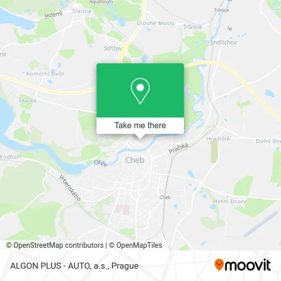 Карта ALGON PLUS - AUTO, a.s.