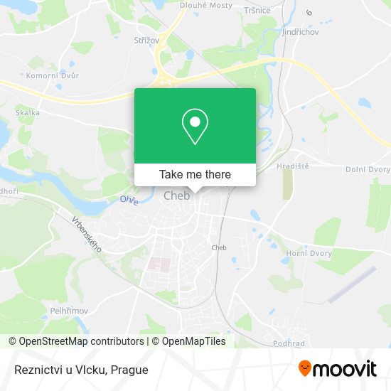 Карта Reznictvi u Vlcku