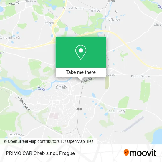 Карта PRIMO CAR Cheb s.r.o.