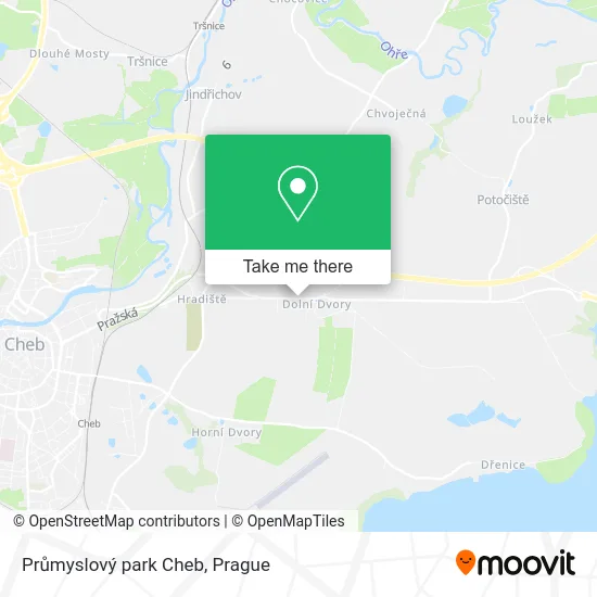 Карта Průmyslový park Cheb