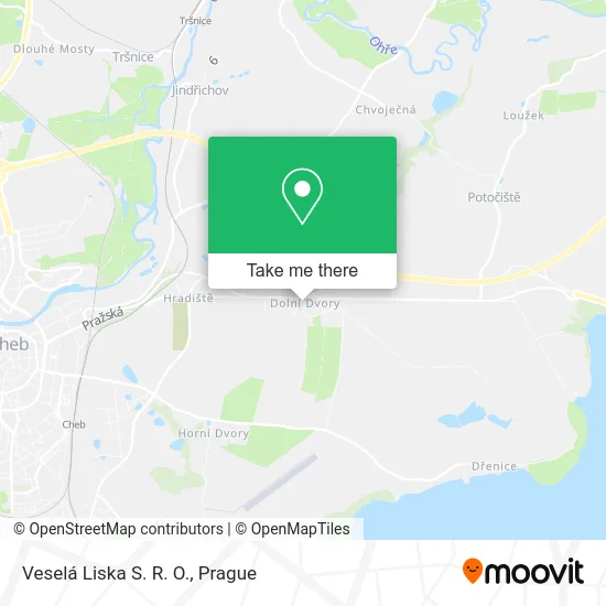 Карта Veselá Liska S. R. O.