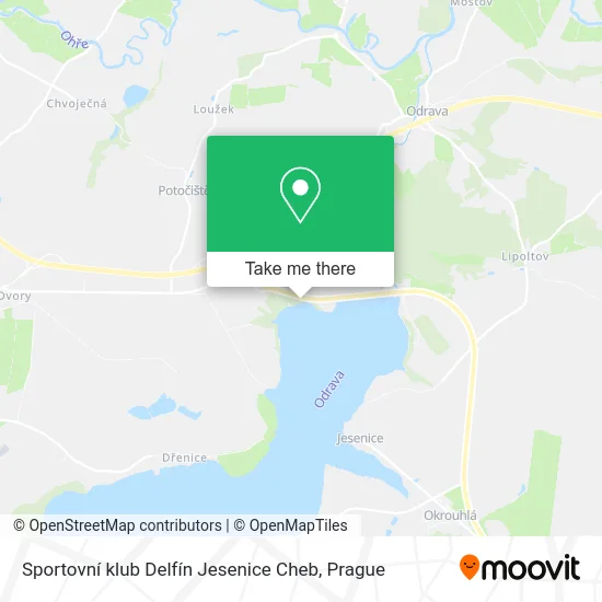 Карта Sportovní klub Delfín Jesenice Cheb