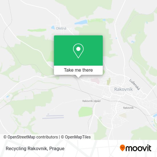 Карта Recycling Rakovnik