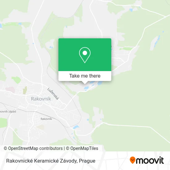 Карта Rakovnické Keramické Závody