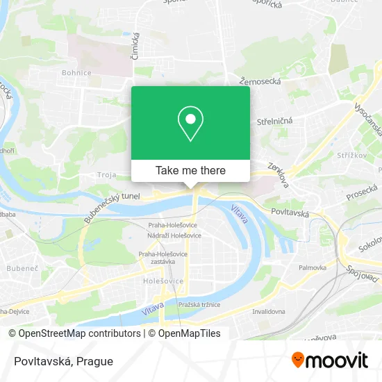 Карта Povltavská