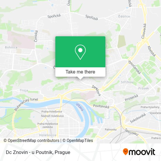 Карта Dc Znovin - u Poutnik