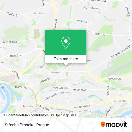 Карта Střecha Proseka