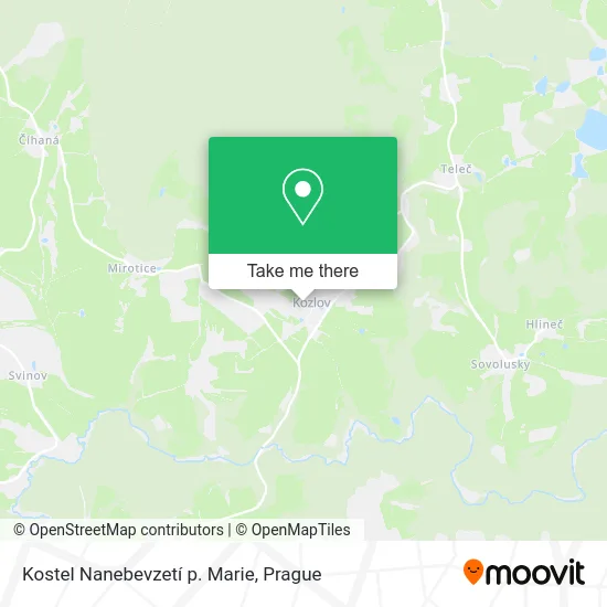 Карта Kostel Nanebevzetí p. Marie