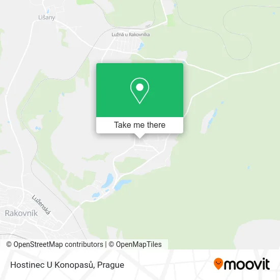 Карта Hostinec U Konopasů