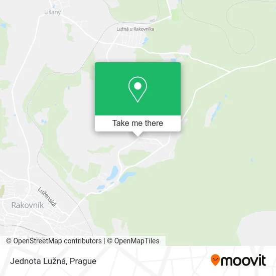 Карта Jednota Lužná